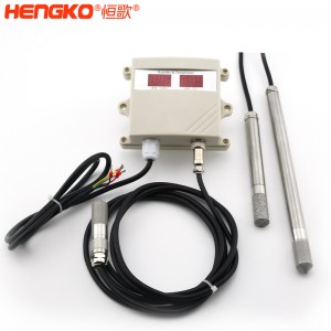廠家直銷空氣溫濕度傳感器R485檢測儀管道式溫濕度變送器_應用于暖通空調