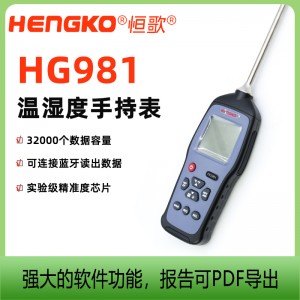 HG981高溫便攜露點測試儀工業廠房高精度手持式溫濕度露點儀