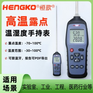 HG981高溫便攜露點測試儀工業廠房高精度手持式溫濕度露點儀