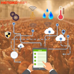 恒歌養雞場溫度濕度自動控制系統溫濕度記錄表 智能溫濕度解決方案